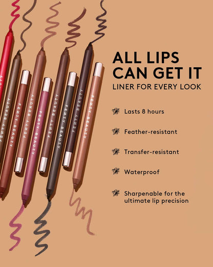 Trace'd Out Longwear Waterproof Pencil Lip Liner — Coal Blooded
