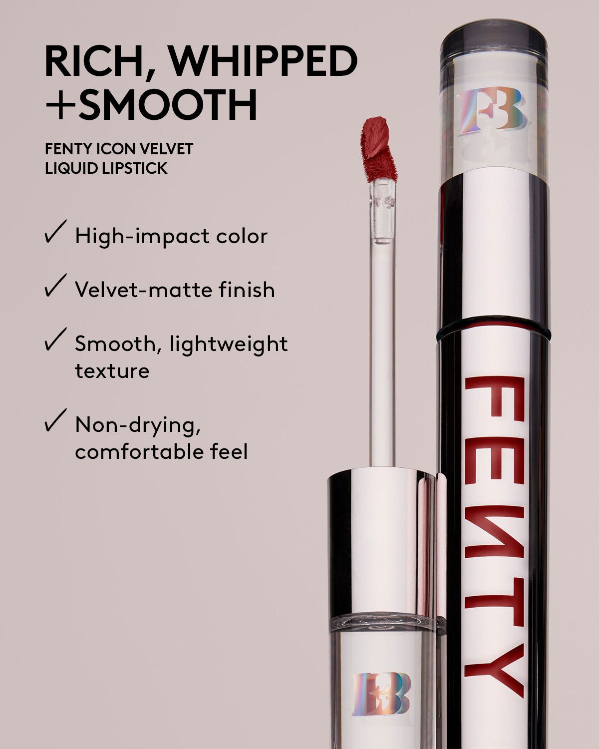 Fenty Icon Velvet Liquid Lipstick — Pow'r Thirsty