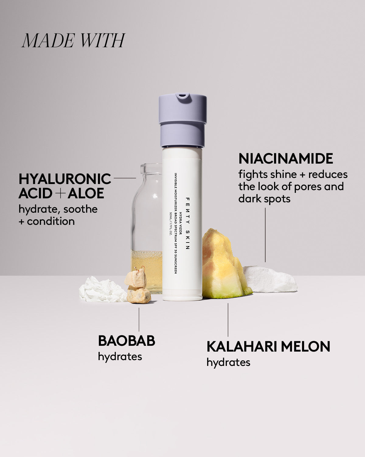 A$AP Rocky Hydra Vizor Invisible Moisturizer Broad Spectrum SPF 30 Sunscreen + Collector's Case