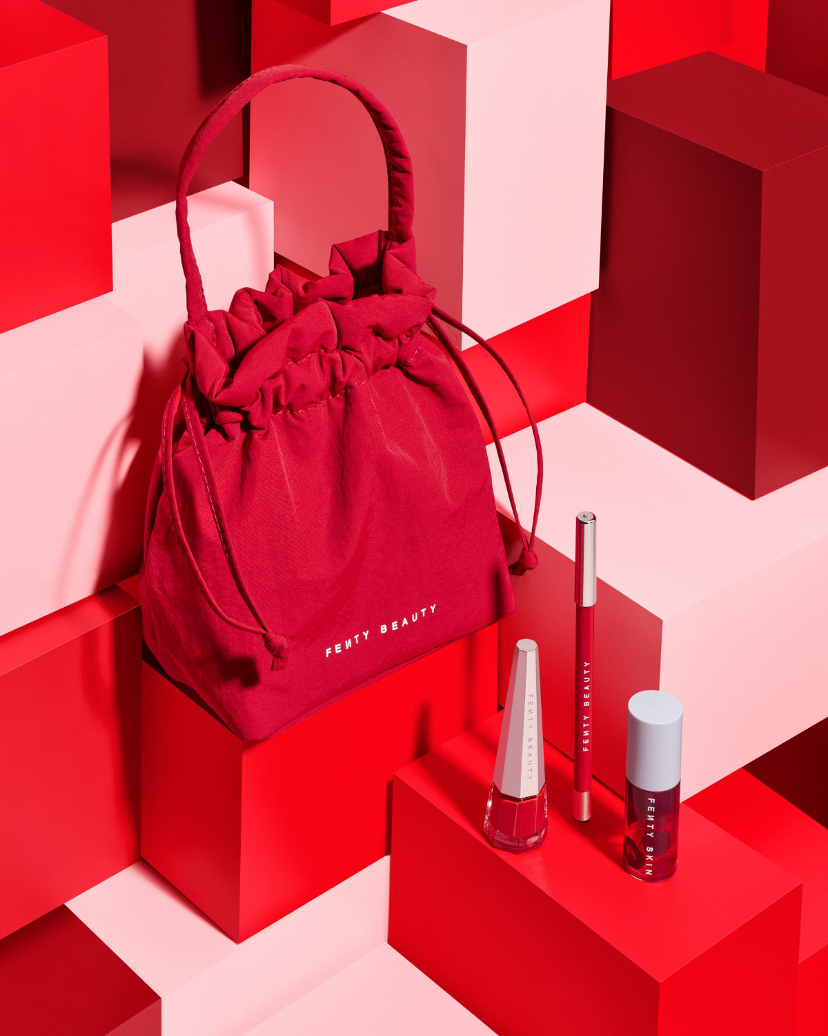 Cherry Mouth 3-Piece Lip Set + Pouch